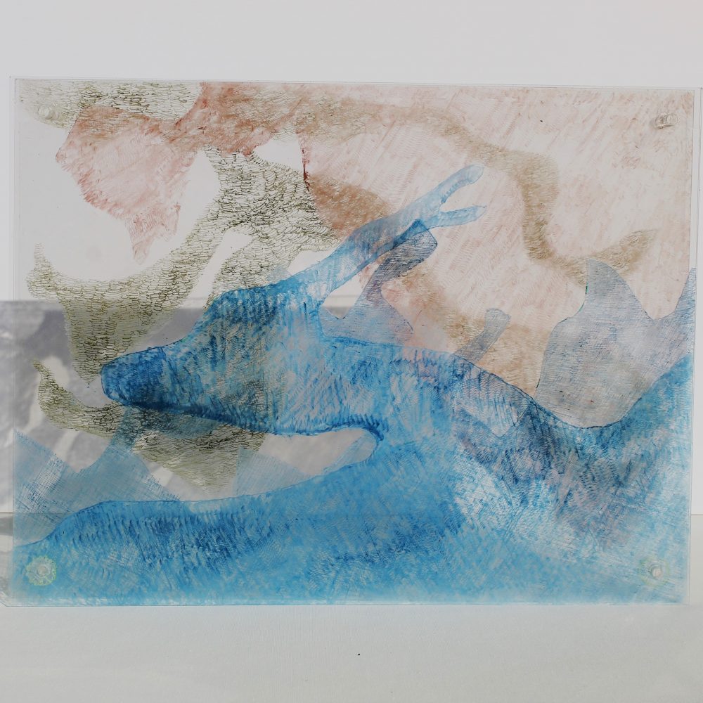 Andrea J Grote, O.T. (Mallorca II), 1998, 55x35 x15cm, Acrylglas, Pigmente