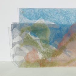 Andrea J Grote, O.T. (Mallorca II), 1998, 55x35x15cm, Acrylglas, Pigmente, Acrylstangen